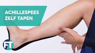 Zelf tapen bij achillespees klachten » Instructie » FysioTape [upl. by Lyndsey544]