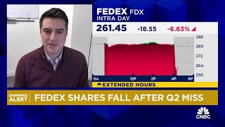 Express has been FedExs problem child for awhile says Melius Conor Cunningham [upl. by Irtak730]