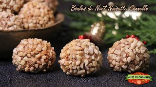 ❅ Recette des Biscuits Boules de Noël Noisette Cannelle ❅ [upl. by Ilrak]