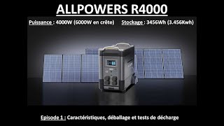 Allpowers  Station dénergie R4000  Episode 1 [upl. by Notsgnal]