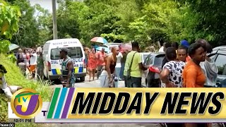 Triple Murder in St Ann  Taxi Operators Block St Mary Road  TVJ Midday News [upl. by Matthus]