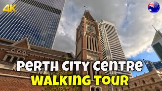 Perth City Tour  Western Australia  4K Walking Tour  Travel Vlog [upl. by Lana]