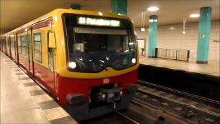 SBahn Berlin  Züge im SBahnhof Anhalter Bahnhof HD [upl. by Adnorat]