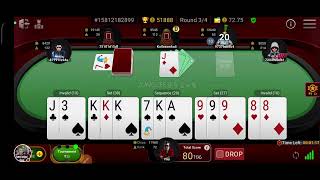 Junglee Rummy tournament knockout loot 50k 830 ka tournament live game 💵💵💰 [upl. by Pooley]