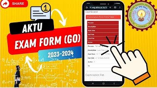 Aktu how to fill exam form 20232024 with abc idAktu university update‼️ [upl. by Gabor]