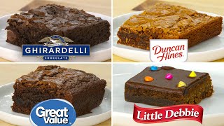 Pro Chefs Blind Taste Test Every Boxed Brownie Mix  Epicurious [upl. by Airamana418]