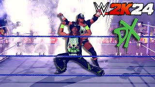 WWE 2K24 DGeneration X Full Entrance with Tag team finisher [upl. by Allicsirp]