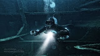 Sidemount Decompression Dive on Um El Faround Wreck Malta [upl. by Dami]