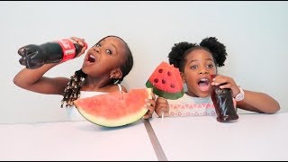 REAL FOOD VS GUMMY FOOD CHALLENGE [upl. by Nelia999]