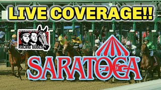 Racing Dudes LIVE Saratoga Whitney Stakes OnTrack Coverage Picking WINNERS Test amp Saratoga Derby [upl. by Gaddi]