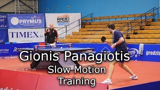 Gionis Panagiotis  SlowMotion Training Table Tennis 2019 [upl. by Neeron]