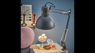 IKEA TERTIAL テルティアル ワークランプ ダークグレー紹介と簡単に組み立てと取り付けてみた。2024 [upl. by Jemmie]