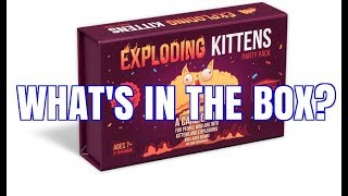 Exploding Kittens Party Pack Unboxing  CARDS REVEAL [upl. by Yaresed704]