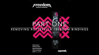 Removing Rottefella Freedom NTN Telemark Bindings  Part One [upl. by Rehptsirhc]