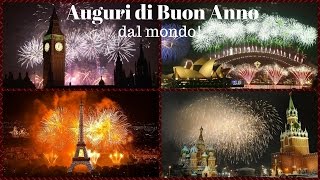 Auguri di Felice Anno Nuovo Video per gli auguri di Buon Capodanno 2020 dalle città del mondo [upl. by Ailaham]