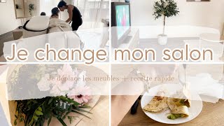 Je change mon SALON je déplace les meubles bouquet de FLEURS amp petite recette rapide 🌸 [upl. by Wendolyn]