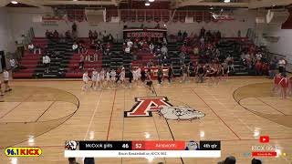 McCook Bison Basketball vs Ainsworth [upl. by Laohcin]