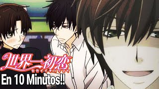 ❤EL CHICO QUE NUNCA OLVIDO A SU PRIMER AMOR  Resumen de Sekaiichi hatsukoi en 10 Minutos [upl. by Amedeo533]