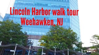 Walking in Lincoln Harbor  Weehawken New Jersey United States [upl. by Nnanaej]