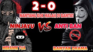 NINJAYU VS ANTI BAN  NINJAYU DI KATAIN MEKANIK TUA MALAH BANTA1 ANTIBAN 2  0 [upl. by Cynde]