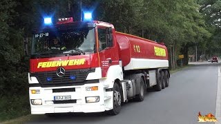 GTLF 30000 zu Großeinsatz Wachausfahrt Feuerwehr Lastrup  Anfahrten FW LK Cloppenburg  RD [upl. by Sergius]