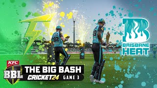 BBL13  Sydney Thunder v Brisbane Heat  Match 3  Cricket 24 [upl. by Booth]