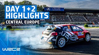 WRC2 Day 2 Highlights  WRC Central European Rally 2024 [upl. by Aeniah]