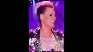 Alanis Morrisette appears during Pinks performance of Alaniss classic You Outta Know [upl. by Aneehsar]