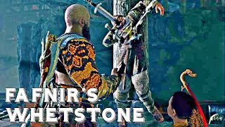 GOD OF WAR  How to Get FAFNIRs WHETSTONE Fafnirs Hoard Favour  GOD OF WAR 4 Gameplay [upl. by Eugenia]