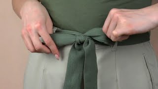 How to Tie a Pants Bow [upl. by Wolpert]