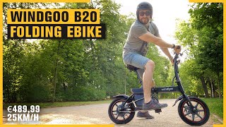 Windgoo B20 Budget Folding Electric Bike Review  €48999 Portable Bike [upl. by Ecirpak]