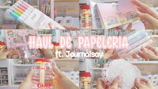 Haul de papelería ft JournalSay 🌷🤍 [upl. by Hackett]