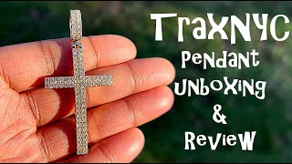 TRAXNYC Jewelry REVIEW Cross Pendant 14k Gold Diamond Testing Part 2 [upl. by Prevot]