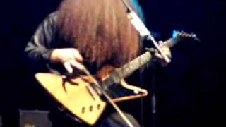 Coheed amp Cambria  Claudio Using Violin Bowstring on Guitar [upl. by Nylasoj]