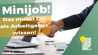 Das musst DU als Arbeitgeber zum Minijob wissen [upl. by Adnulahs]