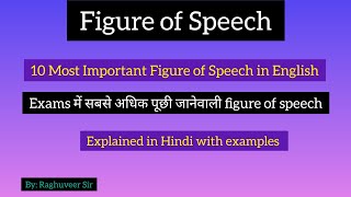 Figure of speech in Englishwhat is figure of speechmost important figure of speech with examples [upl. by Ime425]