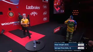 Peter Wright vs Gerwyn Price  Semi Final  Australian Darts Masters 🎯 [upl. by Gallager523]