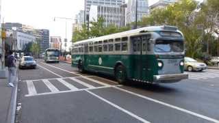 MTA Museum Bus A Vintage Bus Conga Line for the 2013 Bus Festival  Atlantic Antic Part 1 of 2 [upl. by Danzig]