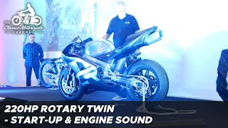 Crighton CR700W  220hp twin rotary engine motorcycle startup [upl. by Ramin3]