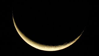 Waning Crescent Moon of 31082024 recorded with Nikon P900 [upl. by Arriec]