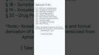 Learn Aphorism 1120 in a minute ✨✨ homoepathy study homoepathic viralvideoviralshorts [upl. by Ekoorb703]