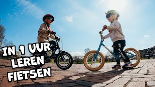 LEREN FIETSEN IN 2 POGINGEN  Fietsen zonder zijwieltjes 39 [upl. by Lipscomb889]