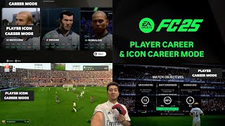 EA FC 25  PLAYER CARRER MODE amp ICON CAREER MODE Gameplay [upl. by Lean]