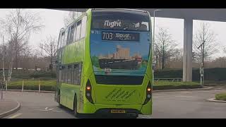 Here is the 703 bus in Heathrow with the 703 livery [upl. by Euqinomad]