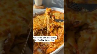 Bechamel Pasta Bake Macarona Bechamel pasta cheesypasta cooking baking short iftar ramadan [upl. by Hcirdeirf]