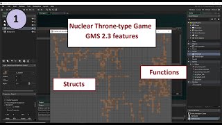 GameMaker Studio 23 Tutorial for Game like Nuclear Throne Procedural Dungeon Generation  v01 [upl. by Fedirko]