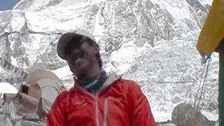 Everest Legend Ang Dorje  interview at Everest Base Camp [upl. by Notgnilliw]