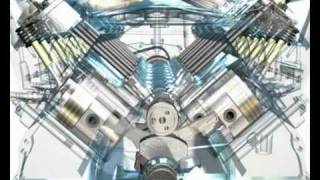 3D animation of a V8 ENGINE [upl. by Airt141]