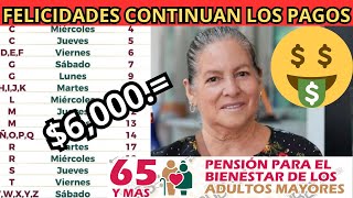 CONTINUAN los Pagos Pension Bienestar Adultos Mayores Septiembre 2024 Apoyo de 6000 [upl. by Erimahs]