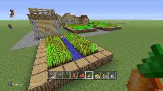 Minecraft PS4 Como plantar zanahorias papas y calabazas [upl. by Lorak]